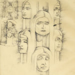 Sketchbook Page Column Faces