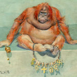 Gorilla with chain